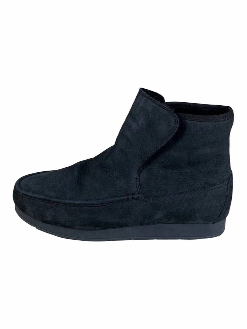 Sperry Moc-Sider Shearling Chelsea Premium Nubuck Boot Men's Size 13 Black New